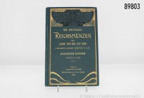 Alexander Kummer, Die deutschen Reichsmünzen vom Jahre 1871 bis mit 1898 und bezügliche Gesetze u.s.w., Verlag Richard Diller, Dresden 1899. 139 Seite...