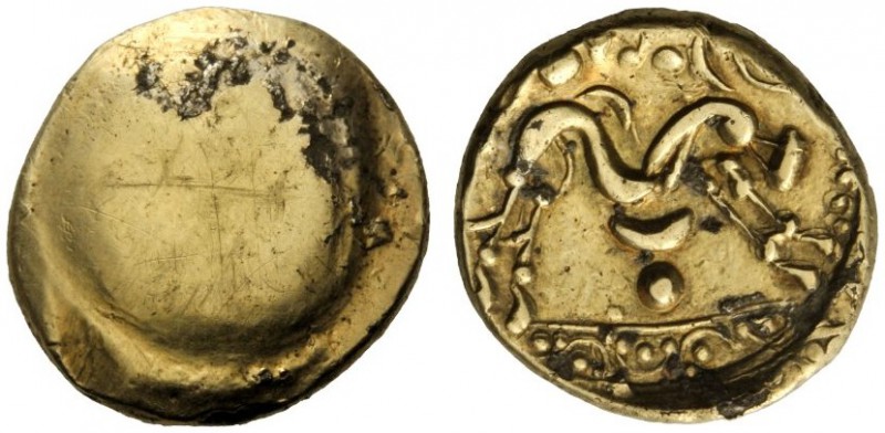  Celtic Coins   The Corieltauvi (Celtic Britain)  Stater circa 55-45, EL 4.16 g....