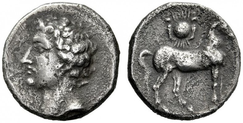  Greek Coins   The Carthaginians in Spain  Didrachm, uncertain mint 235-220, AR ...