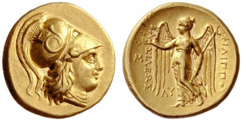  Greek Coins   Philip III, 232-316  Stater, Babylon 323-317, AV 8.56 g. Head of ...