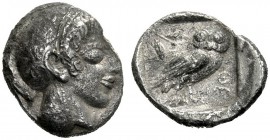  Greek Coins   Attica, Athens  Tetradrachm circa 527-510, AR 15.48 g. Head of Athena r., wearing crested Attic helmet. Rev. Owl, with closed wings, st...