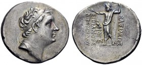  Greek Coins   King of Bithynia, Nicomedes II Epiphanes 149 – 127  Tetradrachm 140-139, AR 15.30 g. Diademed head r. Rev. Zeus stephanophoros standing...