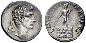  The Roman Empire   Octavian as Augustus, 27 BC – 14 AD   L. Mescinius Rufus. Denarius circa 16 BC, AR 3.75 g. Laureate head r. Rev. Mars, helmeted an...