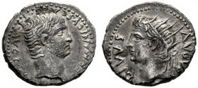  The Roman Empire   In the name of Germanicus, father of Gaius  Drachm, Caesarea Cappadociae circa 37-38, AR 3.77 g. Bare head of Germanicus r. Rev. R...