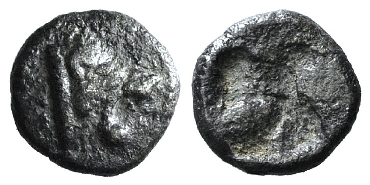 Thraco-Macedonian Region, Uncertain, 5th century BC. AR Hemiobol (7mm, 0.34g). H...