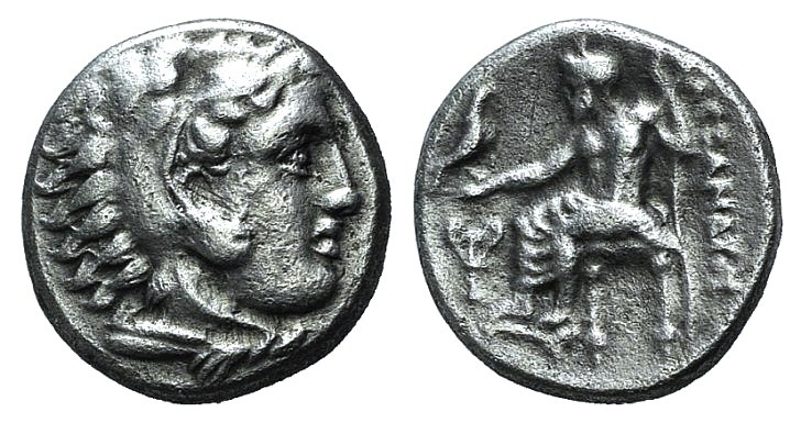 Kings of Macedon, Alexander III ‘the Great' (336-323 BC). AR Drachm (15mm, 4.20g...