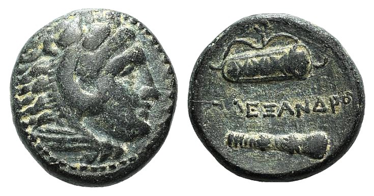 Kings of Macedon, Alexander III ‘the Great' (336-323). Æ (17mm, 5.88g, 3h). Unce...