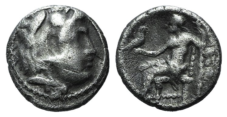 Kings of Macedon, Alexander III ‘the Great' (336-323 BC). AR Hemidrachm (12mm, 1...