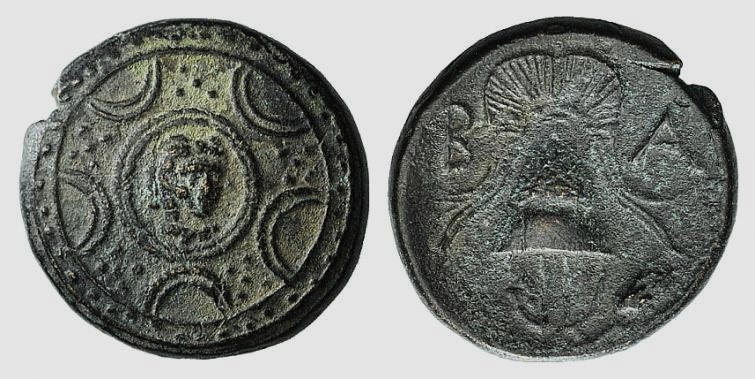Kings of Macedon, temp. Philip III-Antigonos I. Æ Half Unit (15mm, 4.02g, 1h). U...
