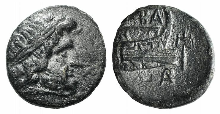 Kings of Macedon. Demetrios I Poliorketes (306-283 BC). Æ (15mm, 2.30g, 12h). Un...
