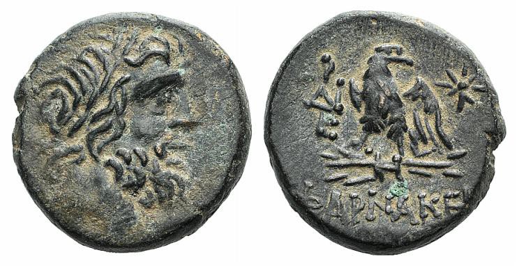 Pontos, Pharnakeia, c. 85-65 BC. Æ (20mm, 8.28g, 12h). Laureate head of Zeus r. ...