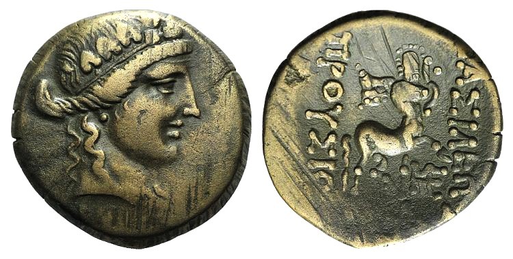 Kings of Bithynia, Prusias II (182-149 BC). Æ (20mm, 4.14g, 12h). Wreathed head ...