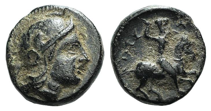 Mysia, Astyra. Tissaphernes (c. 400-395 BC). Æ Chalkous (8.5mm, 0.97g, 12h). Hel...
