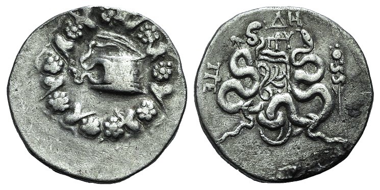 Mysia, Pergamon, c. 166-67 BC. AR Cistophoric Tetradrachm (27mm, 12.39g, 12h). C...
