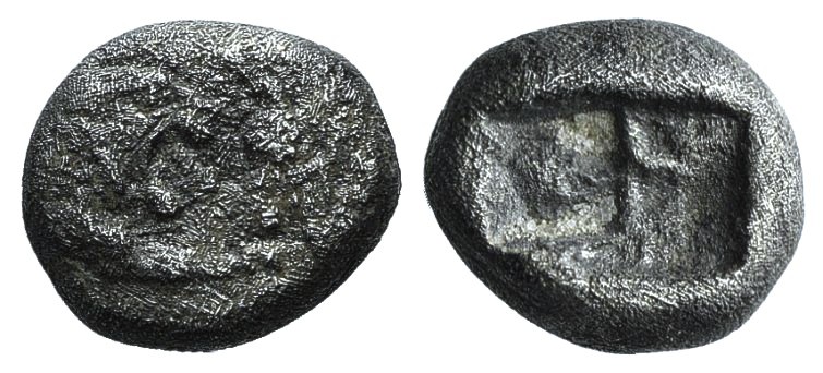 Kings of Lydia, Kroisos (c. 564/53-550/39 BC). AR Sixth Stater (8.5mm, 1.55g). S...