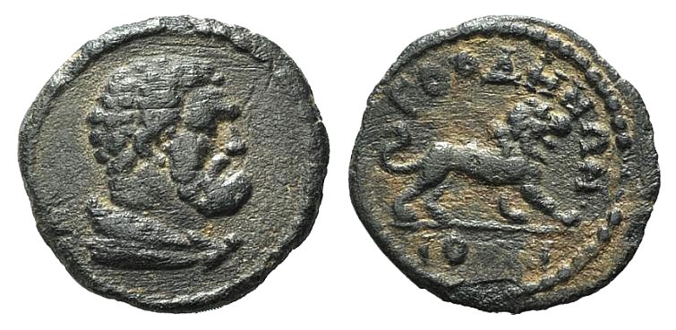 Lydia, Gordus-Julia, late 2nd-mid 3rd centuries AD. Æ (15mm, 1.29g, 6h). Bearded...