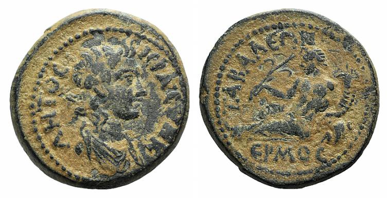 Lydia, Tabala, c. 2nd century AD. Æ (22mm, 6.49g, 6h). Draped bust of Senate r. ...