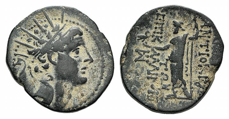 Seleukid Kings, Antiochos IV (175-164 BC). Æ (19mm, 4.92g, 1h). Antioch on the K...