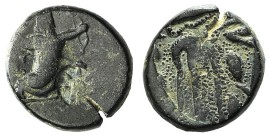 Persia, Achaemenid Empire, temp. Artaxerxes III to Darios III, c. 350-333 BC. Æ (14mm, 2.83g). Uncertain mint in western Asia Minor (Ionia or Sardes?)...