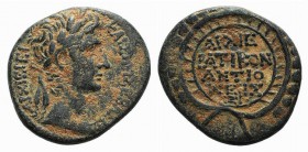 Augustus (27 BC-AD 14). Seleucis and Pieria, Antioch. Æ (24mm, 9.16g, 12h). Dated year 27 of the Actian Era (5/4 BC). Laureate head r. R/ Legend and d...