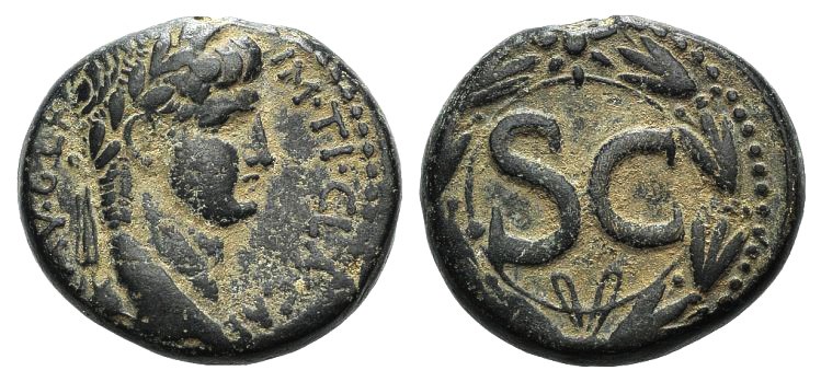 Claudius (41-54). Seleucis and Pieria, Antioch. Æ (26mm, 16.48g, 12h). Laureate ...