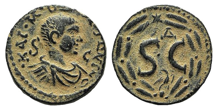 Diadumenian (Caesar, 217-218). Seleucis and Pieria, Antioch. Æ (19mm, 4.89g, 12h...