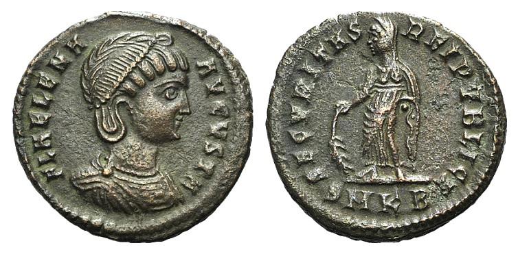 Helena (Augusta, 324-328/30). Æ Follis (19mm, 2.74g, 12h). Cyzicus, 325-6. Diade...