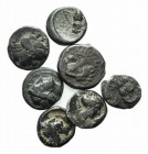 Lot of 7 Greek Æ coins, to be catalog. Good Fine