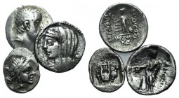 Greek and Roman Republican. Lot of 4 AR coins, including Ariobarzanes, Lycian League and L. Cassius Longinus.