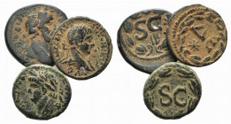 Pisidia, Antioch. Lot of 3 Roman Provincial Æ coins, including Nero, Antoninus Pius and Elagabalus.