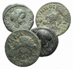 Lot of 4 Roman Provincial Æ coins, to be catalog.