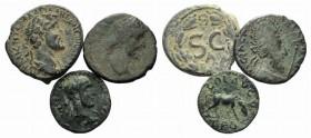 Lot of 3 Roman Provincial Æ coins, to be catalog.