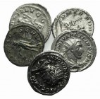Lot of 5 Roman Imperial AR Antoninianii, including Caracalla, Gordian III, Philip I, Otacilia Severa and Valerian I. Near VF - VF