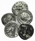 Lot of 5 Roman Imperial AR Antoninianii, including Gordian III (2) and Trajan Decius (3). Good Fine to near VF
