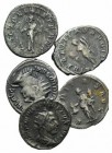 Lot of 5 Roman Imperial AR Antoninianii, including Gordian III and Philip I.