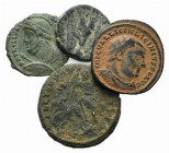 Lot of 4 Roman Imperial Æ coins, including Licinius, Maximianus and Julian II.