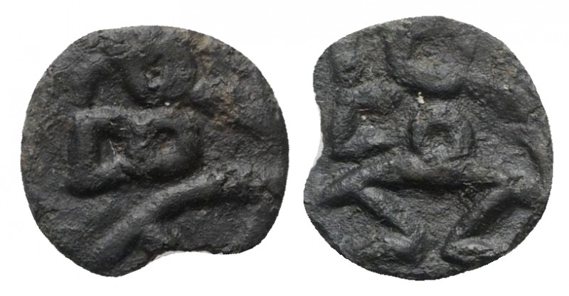 Islands of Spain, Ebusus, late 2nd-early 1st centuries BC. Æ (14mm, 1.06g, 9h). ...