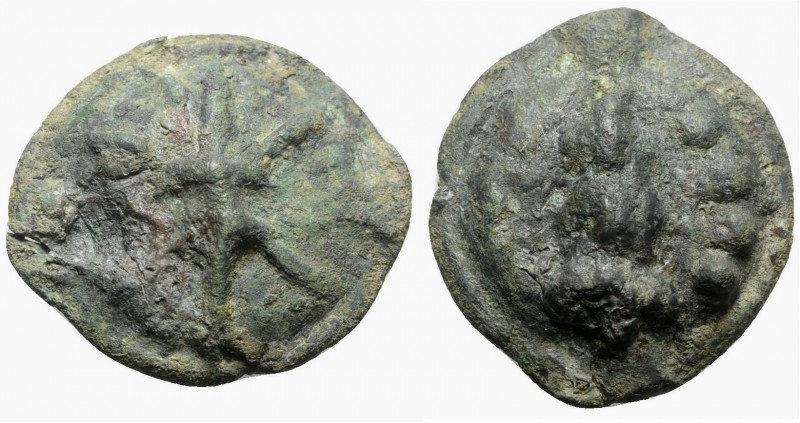 Northern Apulia, Luceria, c. 217-212 BC. Cast Æ Quatrunx (35mm, 34.25g). Thunder...