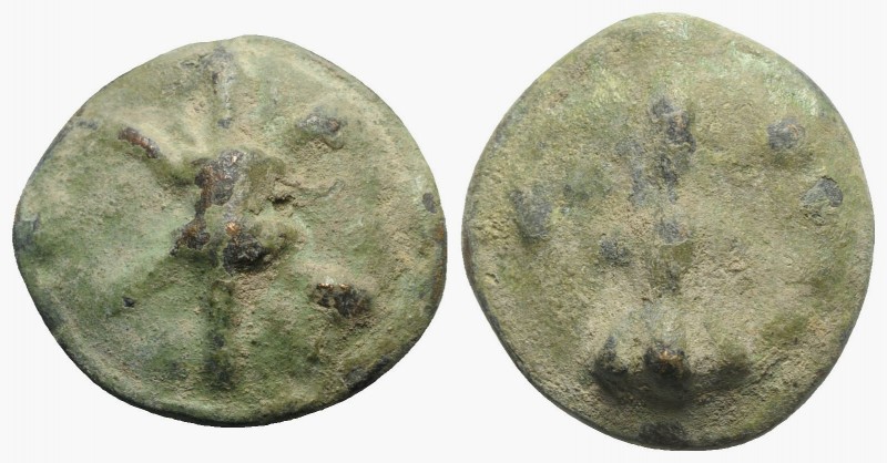 Northern Apulia, Luceria, c. 217-212 BC. Cast Æ Quatrunx (30mm, 25.69g). Thunder...