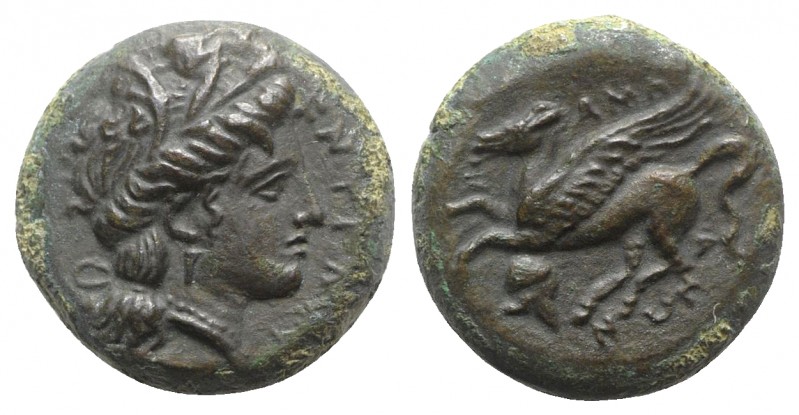 Sicily, Entella. Campanian mercenaries, c. 307-305 BC. Æ (20mm, 11.27g, 3h). Wre...