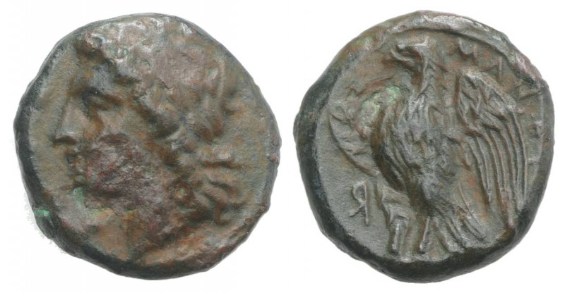 Sicily, Messana, The Mamertinoi, c. 288-278 BC. Æ Uncia (17mm, 4.48g, 6h). Laure...