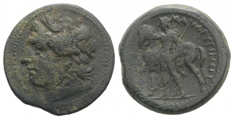 Sicily, Messana, The Mamertinoi, c. 220-200 BC. Æ Pentonkion (26mm, 11.85g, 9h)....