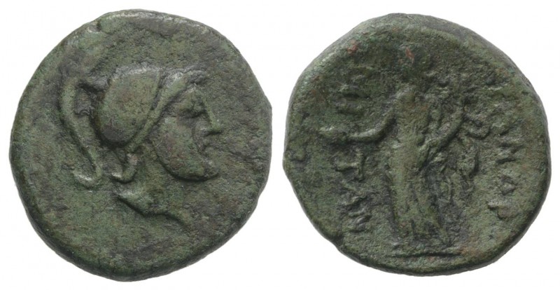 Sicily, Panormos, after 241 BC. Æ (26mm, 12.89g, 12h). Helmeted head of Ares r. ...