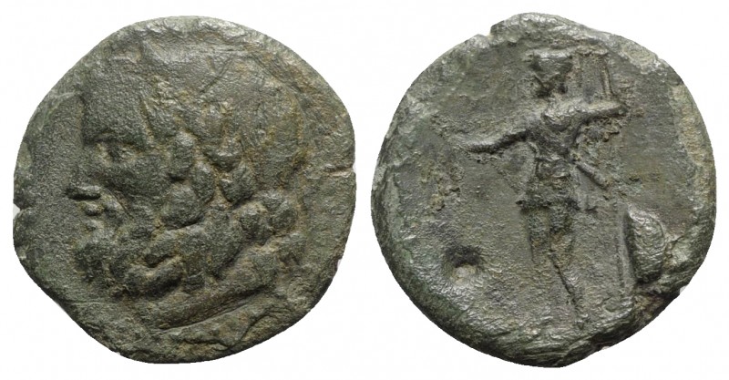 Sicily, Panormos, c. 2nd-1st century BC. Æ (22mm, 5.06g, 3h). Laureate head of Z...