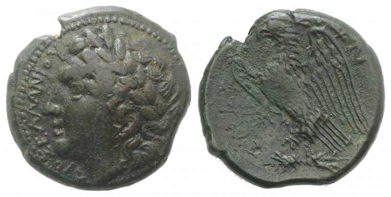 Sicily, Syracuse. Hiketas II (287-278 BC). Æ (22mm, 8.55g, 1h), c. 283-279. Laur...