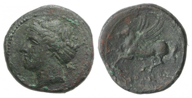 Sicily, Syracuse. Hieron II (275-215 BC). Æ (17mm, 2.91g, 11h), c. 269-240 BC. F...