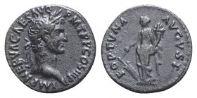 Nerva (96-98). AR Denarius (17mm, 3.35g, 6h). Rome, AD 97. Laureate head r. R/ Fortuna standing l., holding rudder and cornucopia. RIC II 16; RSC 65. ...