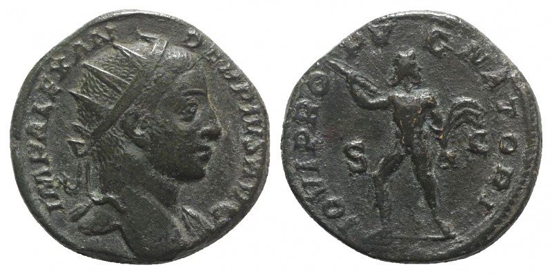 Severus Alexander (222-235). Æ Dupondius (24mm, 10.99g, 12h). Rome, AD 232. Radi...