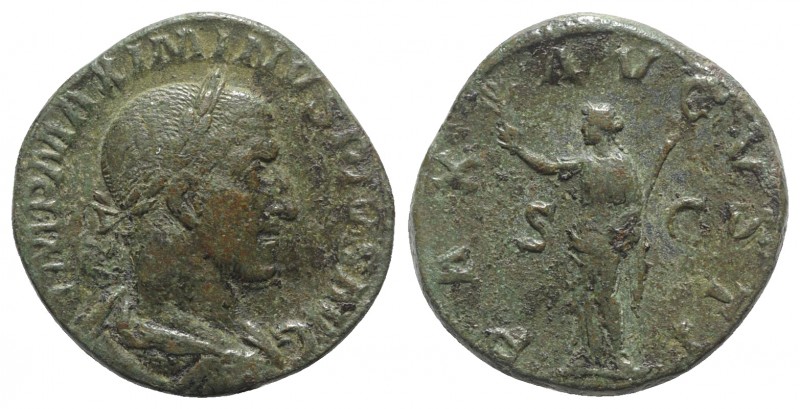 Maximinus I (235-238). Æ Sestertius (29mm, 18.22g, 12h). Rome, AD 236. Laureate,...