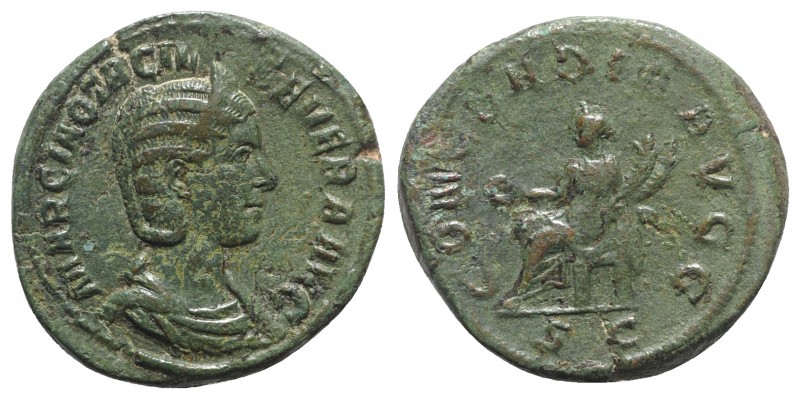 Otacilia Severa (Augusta, 244-249). Æ Sestertius (32mm, 18.96g, 7h). Rome, AD 24...